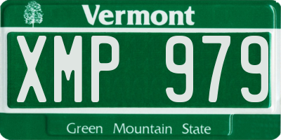 VT license plate XMP979