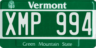 VT license plate XMP994