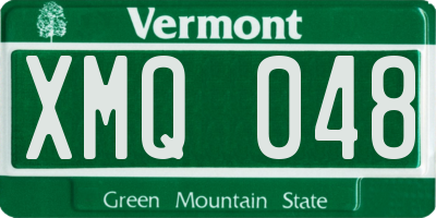 VT license plate XMQ048