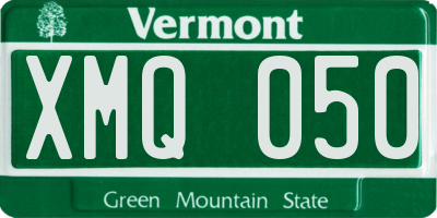 VT license plate XMQ050