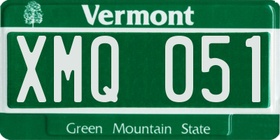 VT license plate XMQ051
