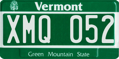 VT license plate XMQ052