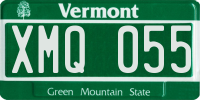 VT license plate XMQ055