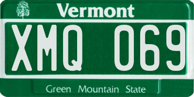 VT license plate XMQ069