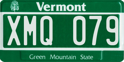 VT license plate XMQ079