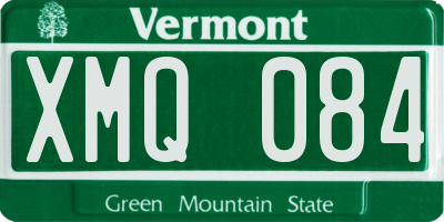 VT license plate XMQ084
