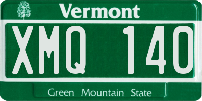 VT license plate XMQ140