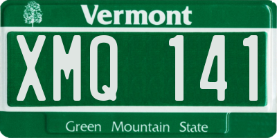VT license plate XMQ141