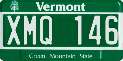 VT license plate XMQ146