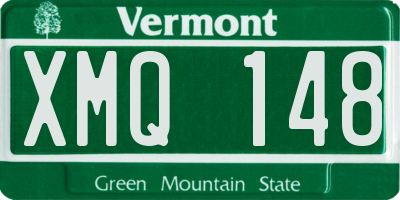 VT license plate XMQ148