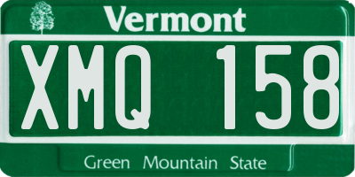 VT license plate XMQ158