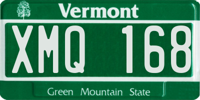VT license plate XMQ168