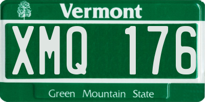 VT license plate XMQ176