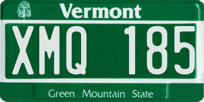 VT license plate XMQ185