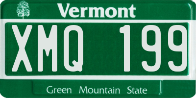 VT license plate XMQ199
