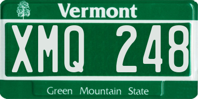 VT license plate XMQ248