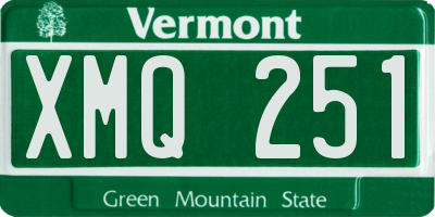VT license plate XMQ251