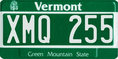 VT license plate XMQ255