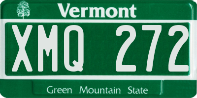 VT license plate XMQ272