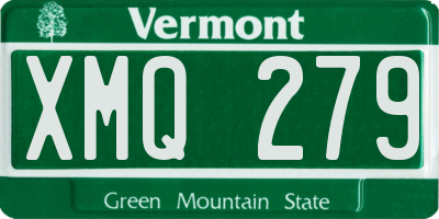 VT license plate XMQ279
