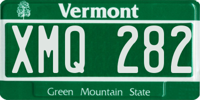 VT license plate XMQ282