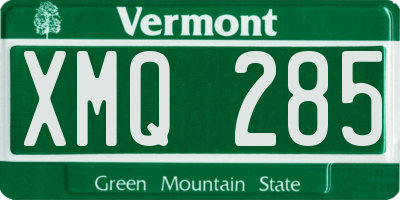 VT license plate XMQ285