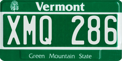 VT license plate XMQ286