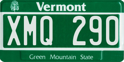 VT license plate XMQ290