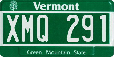 VT license plate XMQ291