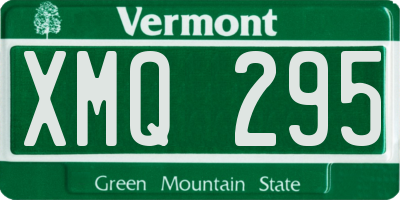 VT license plate XMQ295
