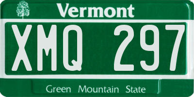 VT license plate XMQ297