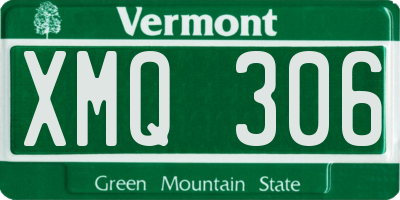 VT license plate XMQ306