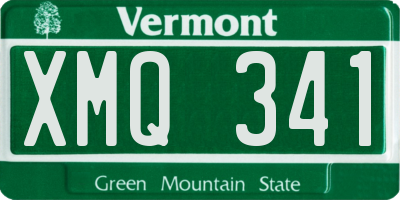 VT license plate XMQ341