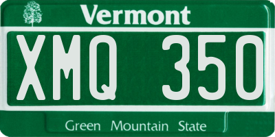 VT license plate XMQ350