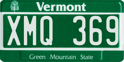 VT license plate XMQ369