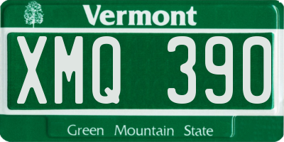 VT license plate XMQ390