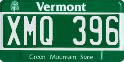 VT license plate XMQ396