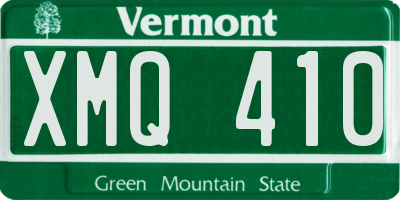 VT license plate XMQ410