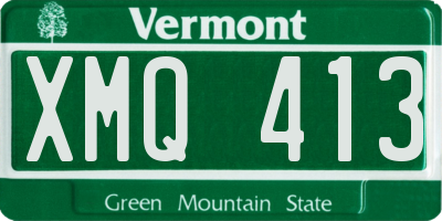 VT license plate XMQ413