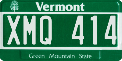 VT license plate XMQ414