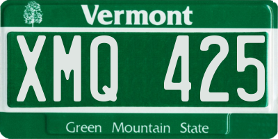 VT license plate XMQ425
