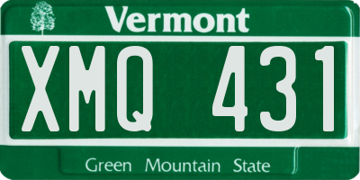 VT license plate XMQ431