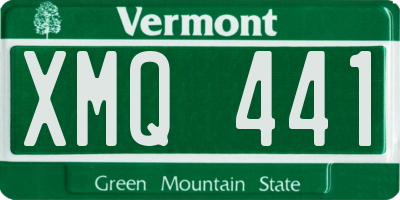 VT license plate XMQ441