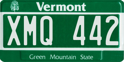 VT license plate XMQ442