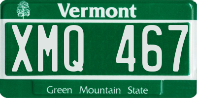VT license plate XMQ467