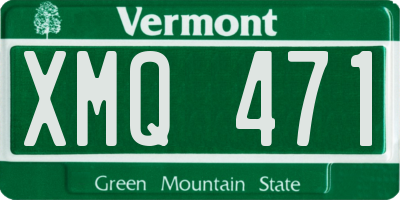 VT license plate XMQ471