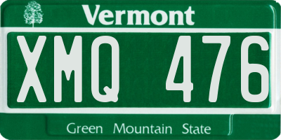VT license plate XMQ476