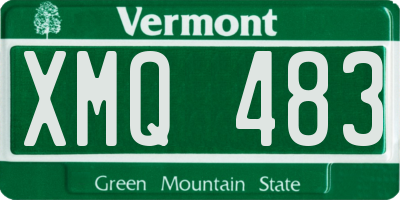 VT license plate XMQ483