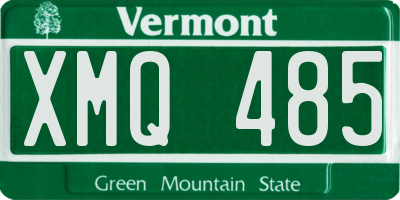 VT license plate XMQ485
