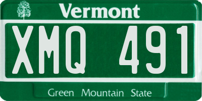 VT license plate XMQ491